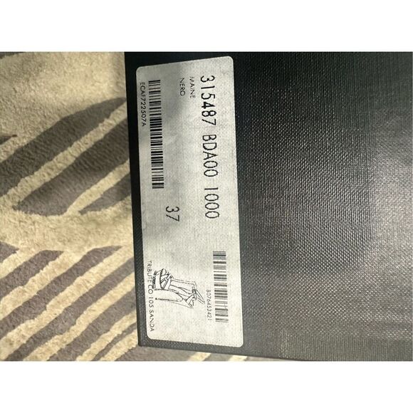 Saint Laurent Tribute 105 leather platform sandals, black, size 37 - Picture 2 of 5